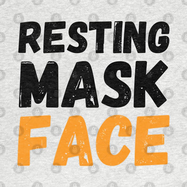 Resting Mask Face  funny mask Funny Mask funny heart by Gaming champion